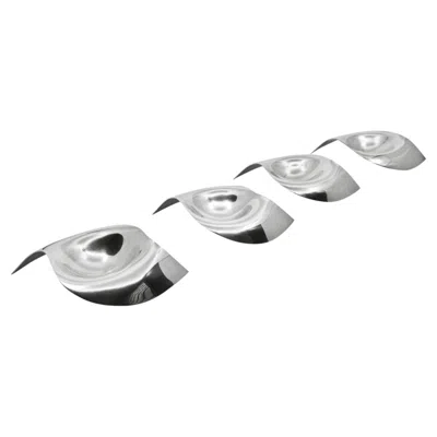 Pre-owned Georg Jensen Set Of 4  Sterling Silver Bowls #1332 Alan Scharff