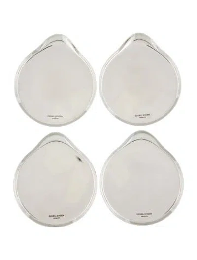 Pre-owned Georg Jensen Set Of 4 Wine Coasters