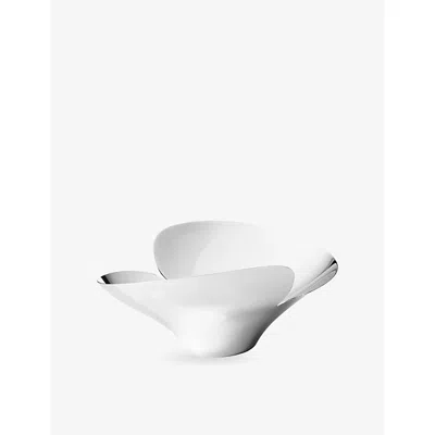 Georg Jensen Bloom Botanica Large Stainless-steel Bowl Silver In Metallic