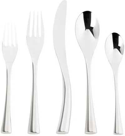 GEORG JENSEN SILVER COBRA FLATWARE SET, 5 PCS