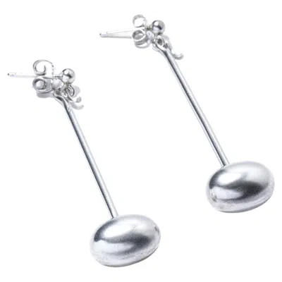 Pre-owned Georg Jensen Silver Dangling Earrings By Vivianna Torun Bülow-hübe In Multi