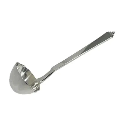 Pre-owned Georg Jensen Silver Sauce Or Gravy Spoon, Model Pyramid, 1933-1944