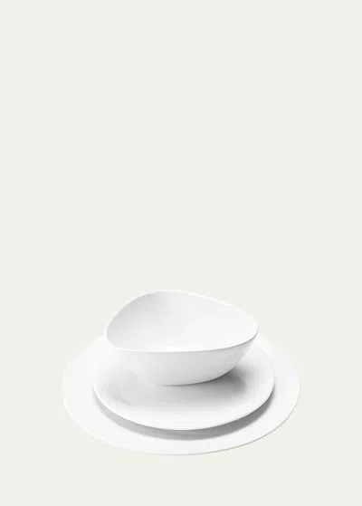 Georg Jensen Sky Porcelain 3-piece Place Setting In White