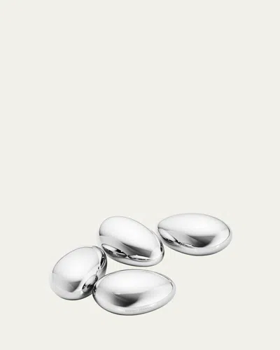 Georg Jensen Sky Reusable Ice Cubes, Set Of 4 In Metallic