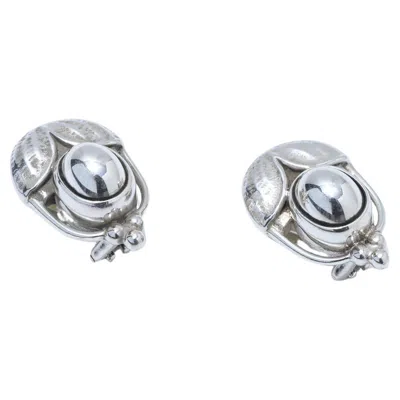Pre-owned Georg Jensen Sliver Clip Earrings By , Heritage Collection. Made 2003. In Multi