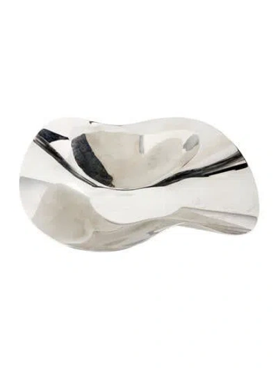 Pre-owned Georg Jensen Small Indulgence Dish In Silver