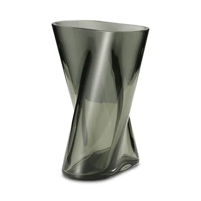 Georg Jensen Small Glass Lituus Vase In Green