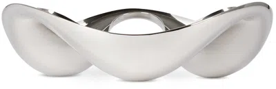 Georg Jensen Stainless Steel Cobra Triple Snack Bowl In N/a