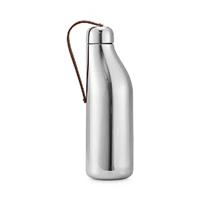 Georg Jensen Stainless Steel Drinking Bottle In Brown