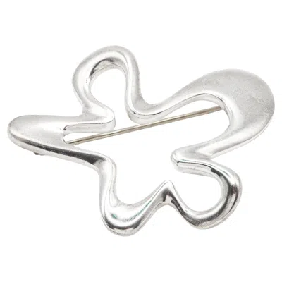 Pre-owned Georg Jensen Sterling Silver Abstract Brooch In Multi