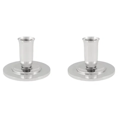 Pre-owned Georg Jensen Sterling Silver Art Deco Candlesticks 748