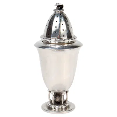 Pre-owned Georg Jensen Sterling Silver Art Deco Pepper Shaker Or Caster In Multi