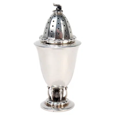 Pre-owned Georg Jensen Sterling Silver Art Deco Pepper Shaker Or Caster In Multi