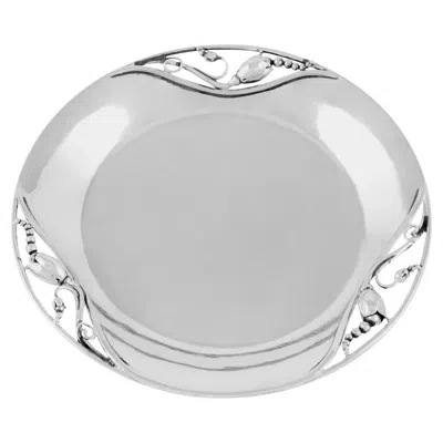 Pre-owned Georg Jensen Sterling Silver Blossom Wine Coaster/bread Plate 2b