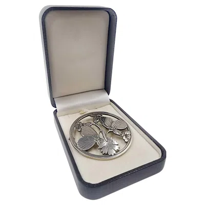 Pre-owned Georg Jensen Sterling Silver Brooch From The 1970s