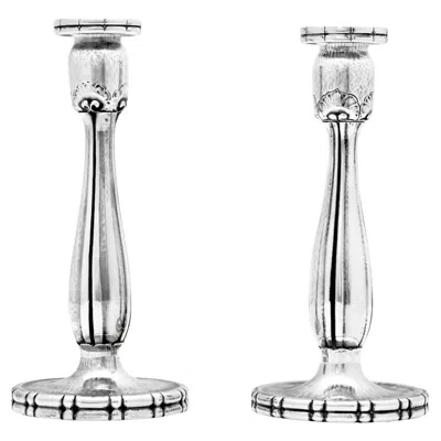 Pre-owned Georg Jensen Sterling Silver Candlesticks 119