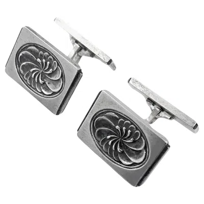 Pre-owned Georg Jensen Sterling Silver Cufflinks Denmark Design 59a In Multi
