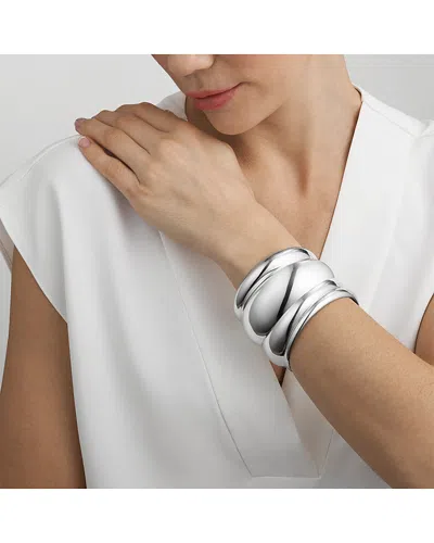 Georg Jensen Sterling Silver Curve Wide Bangle Bracelet