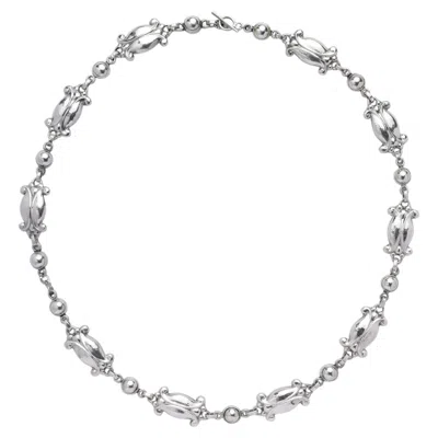 Pre-owned Georg Jensen Sterling Silver Design #15 Necklace By  In Multi