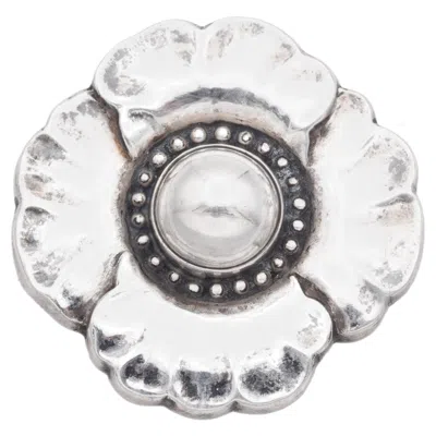Pre-owned Georg Jensen Sterling Silver Dogwood Flower Brooch Pin #189 In Multi