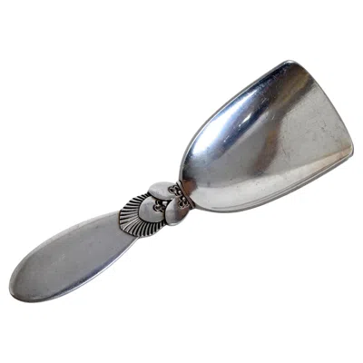 Pre-owned Georg Jensen Sterling Silver  (denmark) Cactus Caviar Shovel C1930