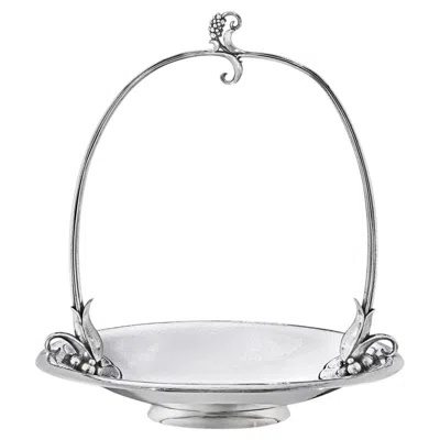 Pre-owned Georg Jensen Sterling Silver Grape Bowl/basket 543, 1929 In Purple