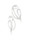 Georg Jensen Sterling Silver Infinity Medium Hoop Earrings In Silver