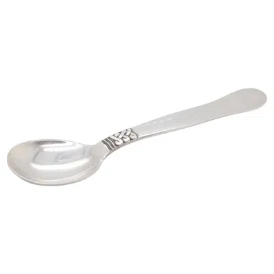 Pre-owned Georg Jensen Sterling Silver Landby/nordic #76 Coffee Spoon In Multi