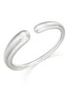 Georg Jensen Sterling Silver Mercy Rounded Edge Cuff Bangle Bracelet In Silver
