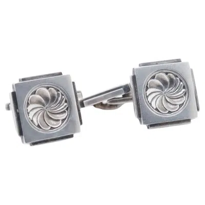 Pre-owned Georg Jensen Sterling Silver Modernist Cufflinks Model No. 59b In Multi