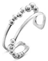 Georg Jensen Sterling Silver Moonlight Grapes Beaded Cuff Bracelet In Silver