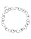 Georg Jensen Sterling Silver Offspring Chain Link Bracelet In Silver