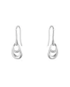 Georg Jensen Ladies Sterling Silver Offspring Earrings In Silver