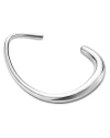 Georg Jensen Sterling Silver Offspring Polished Cuff Bangle Bracelet In Silver