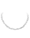 Georg Jensen Sterling Silver Offspring Small Link Necklace, 17.72 In Silver