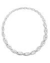 Georg Jensen Sterling Silver Reflect Graduated Link Collar Necklace, 17.72 In Silver