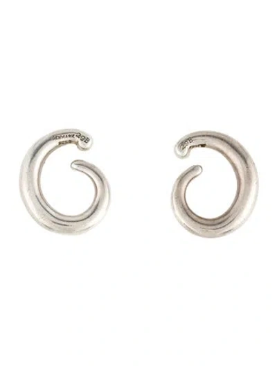 Pre-owned Georg Jensen Swirl Ear Cuffs In Multi