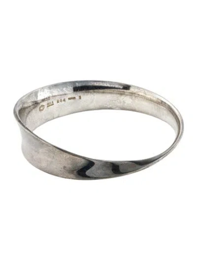 Pre-owned Georg Jensen Torun Möbius Bangle Bracelet, 8" In Multi