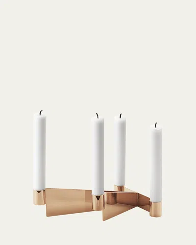 GEORG JENSEN URKIOLA BRASS-COLORED CANDLEHOLDER,PROD131610069