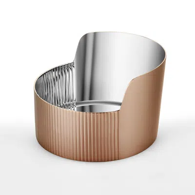 Georg Jensen Urkiola Stainless Steel And Pvd Bowl 3586068 In Brown