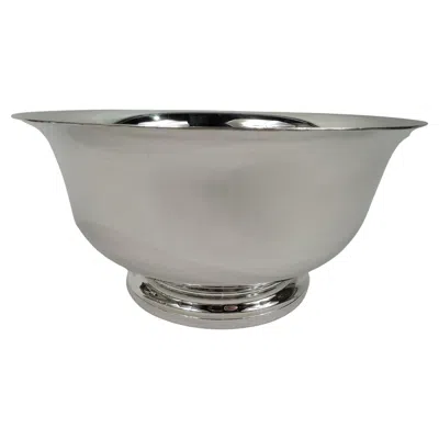 Pre-owned Georg Jensen Usa Traditional American Colonial Revere Bowl In Silver