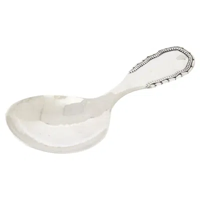 Pre-owned Georg Jensen Viking Or Nordisk Sterling Silver Tea Caddy Spoon