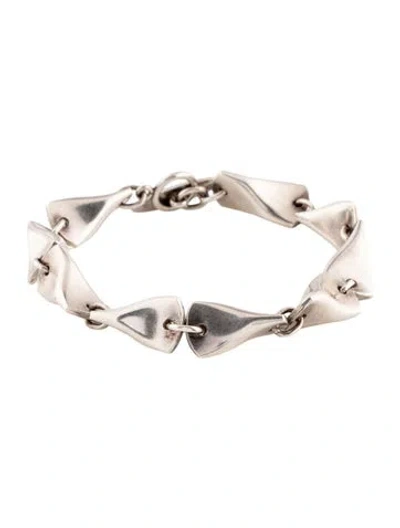 Pre-owned Georg Jensen Vintage Butterfly Link Bracelet, 7" In Multi