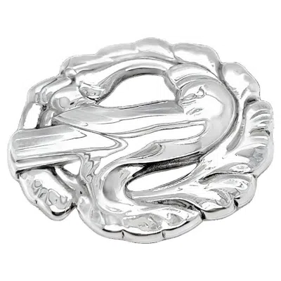 Pre-owned Georg Jensen Vintage  Silver Bird Pin #165 In Multi