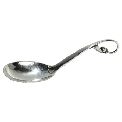 Pre-owned Georg Jensen Vintage  Sterling Silver Ornamental 21 Sugar Spoon In Multi