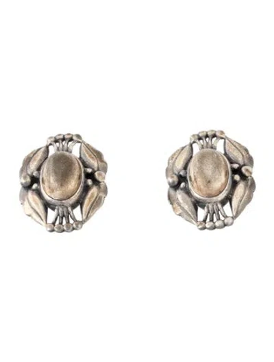 Pre-owned Georg Jensen Vintage Heritage Stud Earrings In Multi