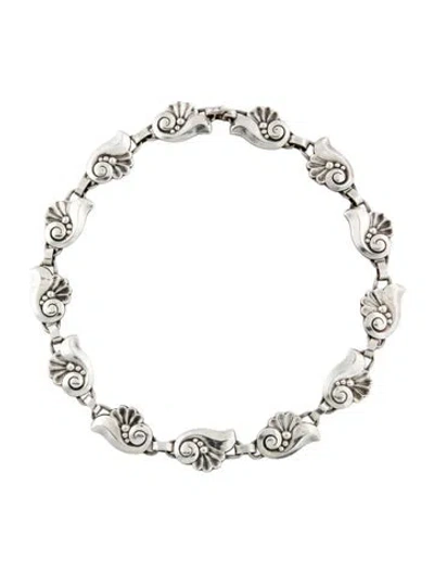 Pre-owned Georg Jensen Whimsical Chain Necklace, 17" In Multi