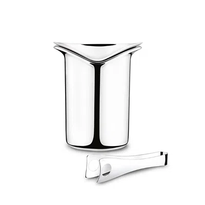 GEORG JENSEN WINE ICE BUCKET & TONGS,3586961