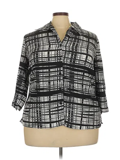 Pre-owned George 3/4 Sleeve Blouse In Black