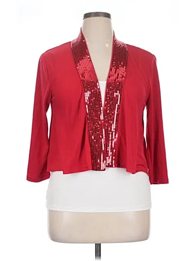 Pre-owned George 3/4 Sleeve Blouse In Red
